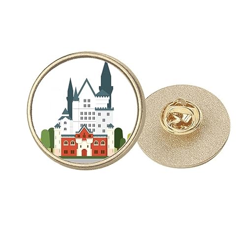Broche cygne château doré ronde M pour rehausser une tenue trop simple