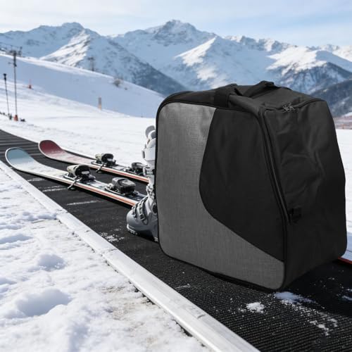 Bolsa para botas de esquí impermeable con compartimentos separados y base acolchada 2