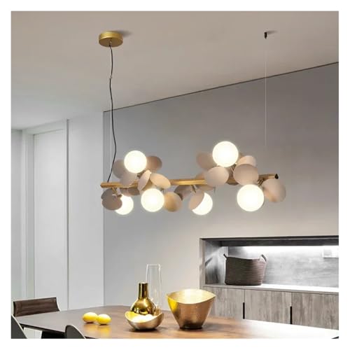Pendant Lights, Nordic Long Glass Ball Chandelier Magic Beans Gold