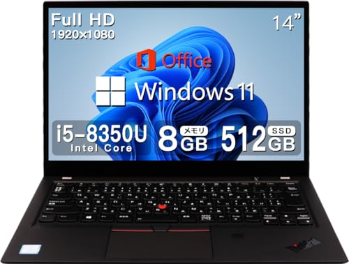 yςݕiz m{ ThinkPad X1 Carbon8Core i5/14^FHD IPSt (1920x1080)m[gp\R/:8GB/Windows11/MS Office 2019/WebJ/Bluetooth/