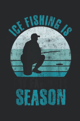 Ice Fishing Daily Planner Notepad, Medium 6 x 9 Inches, 110 Pages