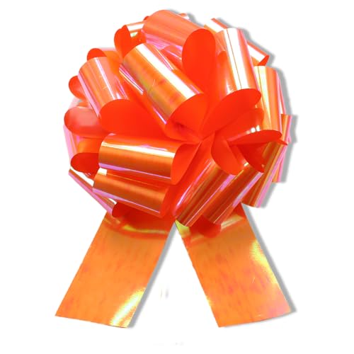 Image of 14 Inch Large Orange Gift Bow,1Pcs Big Gift Bow Big Bow,Great Gift Bow for appliances,Bikes,Table Decorations and Party Events (Orange)