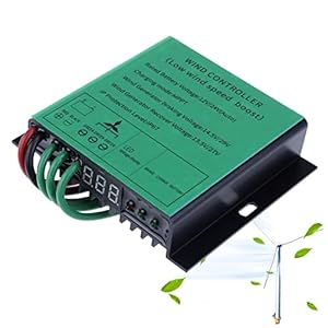 Controlador de generador de viento – Controlador de generador de viento con pantalla LED, controlador – Uso doméstico Controlador de generador de viento de 500 W/800 W Generador de turbina de viento p
