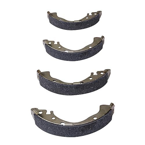 Image of Detroit Axle - 2 Rear Brake Shoes for 2006-2015 Honda Civic 2009-2020 Fit | Brake Shoes Set 2010 2011 2012 2013 2014 2015 2016 2017 2018 2019 Replacement