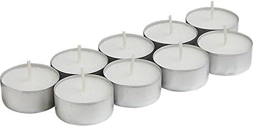 White Tea Light Candles in Aluminum Cups - Qty 500/10 Per Pack