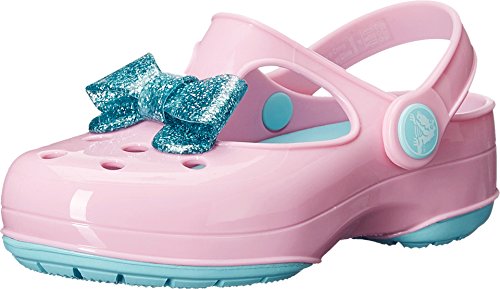 crocs Carlie Glitter Bow Mary Jane Carlie Glittle Clog (Toddler/Little Kid)