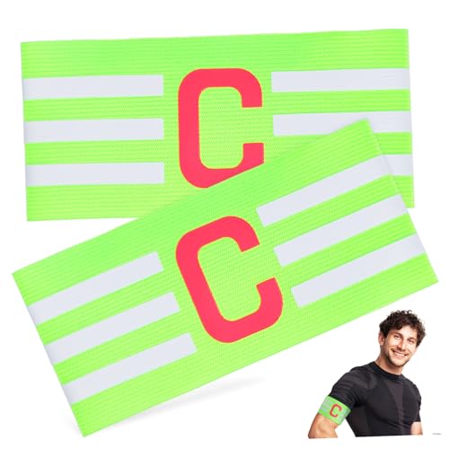 HANABASS Elastic Football c Sleeve Captain Arm Band for Youth Visor Sports Team Accessory