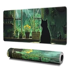 Green black cat