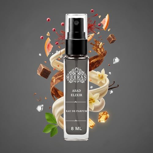 Image of Asad Elixir (8ML) Unisex Eau De Parfum | Long Lasting Perfume for Men & Women | Premium Pocket Perfume Travel Size | Fresh Everyday Fragrance