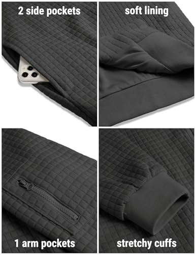 Coofandy Men'S Varsity Jacket Men Casual Knit Jacket Fashion Bomber Lightweight Coat thumb #4
