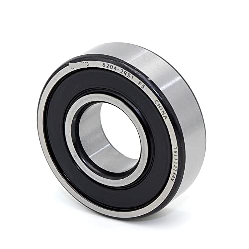 Rodamiento 6204-2RS con sellado hermético contra polvo y fricción reducida
