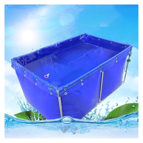 Étang à poissons en toile pliable épaissie pour fuites évitées