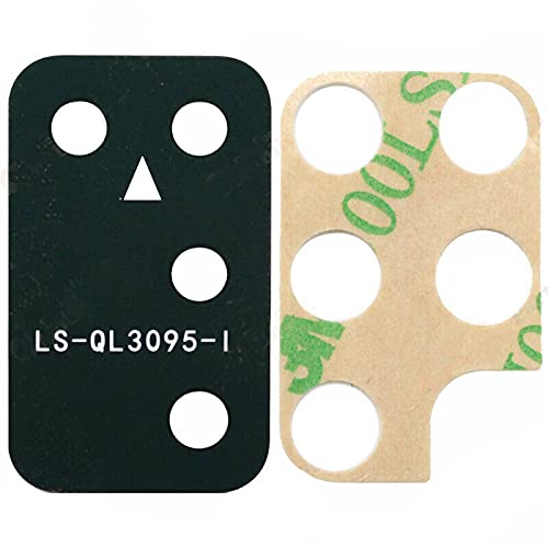 2X Rear Back Camera Lens Glass Cover Replacement Compatible with Samsung Galaxy A02s A025F A025G/DS A025M/DS 6.5 inch(Black)