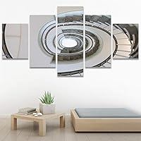 SIGNWIN 5 Panel Canvas Wall Art Solid Structures for Home Decorations Ready to Hang - 60