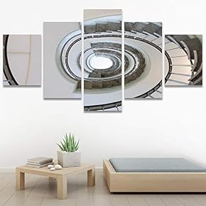 SIGNWIN 5 Panel Canvas Wall Art Solid Structures...