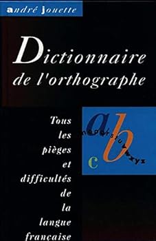 Hardcover Dictionnaire de l'orthographe [French] Book