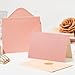 Crisky Embossed Thank You Cards (50 Pack) with Envelopes & Stickers Thank You Greeting Notes Bulk for Birthday, Baby Shower,Bridal Shower, Wedding, Graduation Shade of Dusty Rose