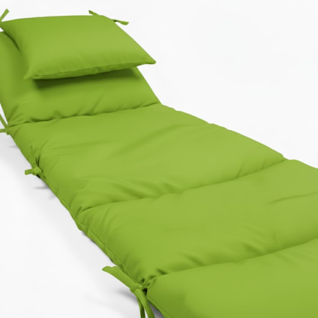 Weatherproof Replacement Cushion Pad and Umbrella for Hanging Lounge Chair Outdoor Chaise Hanging Hammock Chair - Long-Lasting, Fade-Resistant, Quick-Dry, Outdoor Lounge Replacement Set (Lime)