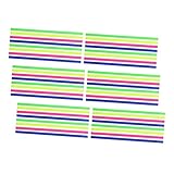 VILLCASE 6sets Removable Highlighter Tape Fluorescent Sticky Page Markers for Teachers Students for Annotating Books Organizing Notes and Enhancing Reading Experience