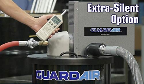 Guardair Pneumatic Vacuum N551BC 55 Gallon Drum Complete Kit with B Venturi Head, 2-Inch Hose and Tools - Thumbnail 4