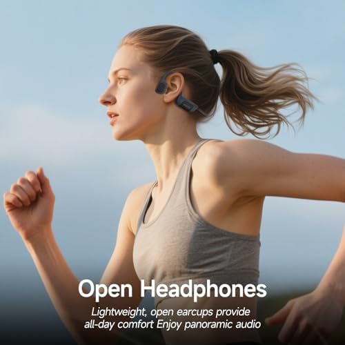 IFECCO Swimming Headphones Bluetooth 5.4 - Bone Conduction Underwater Headphones, IP68 Waterproof Open Ear Headpohnes with Mic, 32GB MP3 Player Memory for Swimming, Running, Cycling - 2