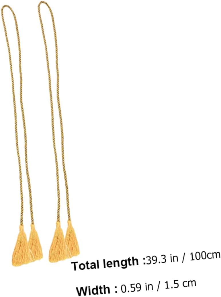Les rideaux. Embrasses de Rideaux,Support de Rideau,2 pièces Corde à Attache de Rideau Cadeaux de pendaison de crémaillère Cadeaux for pendaison de crémaillère Embrasses de Rideau en Corde à Pompon Ri