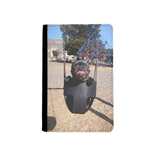 Étui portefeuille voyage bouledogue pochette de protection passeport cartes motif chien rigolo