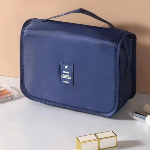 Necessaire Masculina Feminina Maquiagem Viagem Organizador (Azul escuro)
