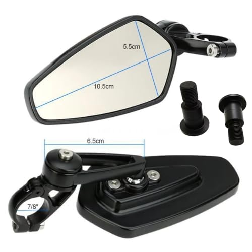 Espejos retrovisores moto CNC antirreflejos para evitar puntos ciegos en FZ6 y Tmax 4