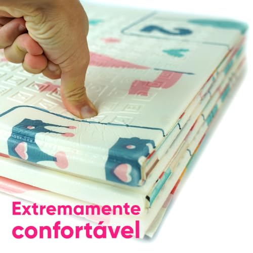 TAPETE INFANTIL DE ATIVIDADES DUPLA FACE MEGA COMPRAS MC924 (Arco Iris)