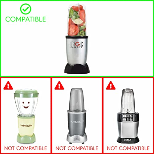 Repuesto para licuadora Magic Bullet vaso alto 16 oz 2 piezas miniatura 5