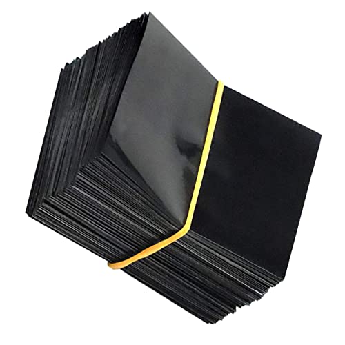 OSOLADY 100Pcs Black Heat Shrink Wrap Bands for Essential Oil Beverage Bottles Odorless Seal Capsules for Liquor Sauce Easy to Use with Heat Tunnel for Home Professional