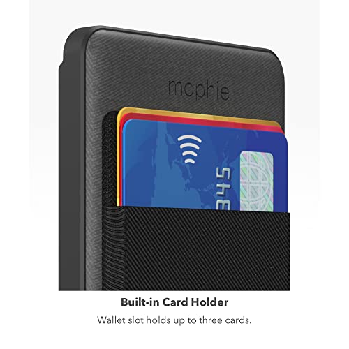 Mophie Snap+ Juice Pack Wallet 5K -Black - Magnetic Power Bank Compatible With Magsafe & Qi-Enabled Smartphones, Works With Apple And Android Phones (Not Compatible With Iphone 13 Pro Or 13 Mini) #TOP1