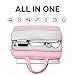 Lausiax Laptop Case Bag 15 15.6 16 inch for Women Men Compatible with 15"/16" MacBook Pro/Air M5/M4/M3/M2/M1, HP OmniBook Pavilion, Surface Laptop, ASUS VivoBook, XPS 15, Lenovo, Acer, Samsung, Pink