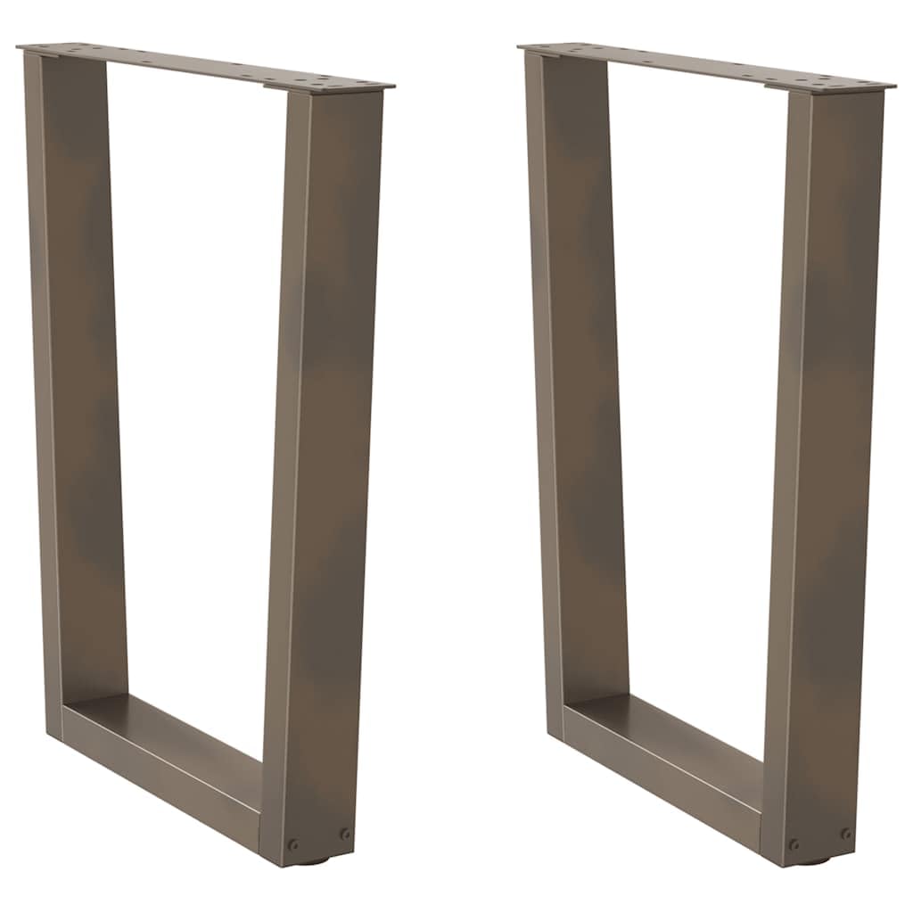 Patas de mesa de comedor en forma de V de acero con revestimiento de aerosol, 60 x 72 – 73,3 cm, patas de muebles regulables en altura, diseño moderno y robusto, para comedor, oficina