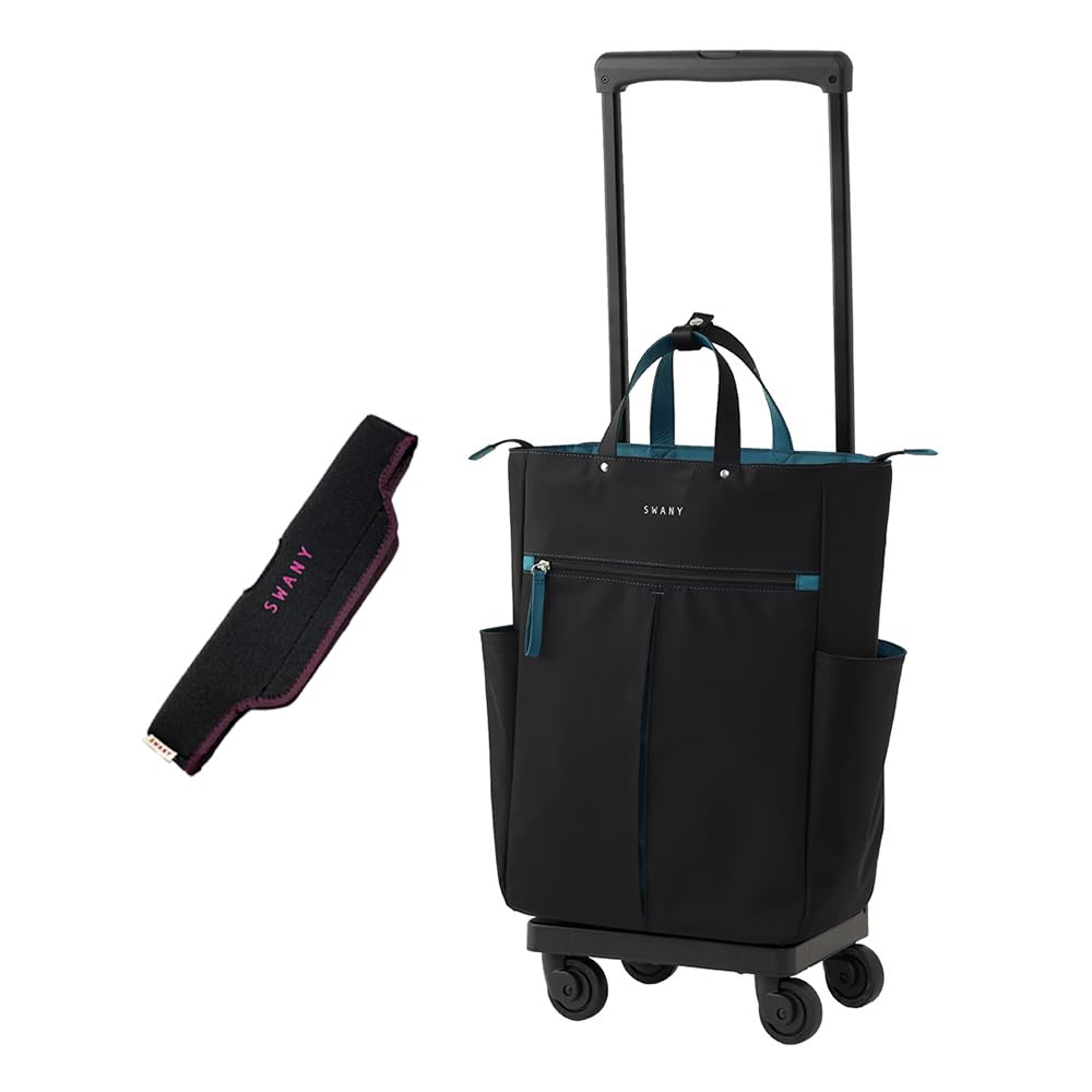 SWANY スワニーキャリーバッグ◆4輪&軽量容量大◆バッグ取外し可〜ブラック SWANY（キャリーバック） スワニー キャリーバッグ 公式