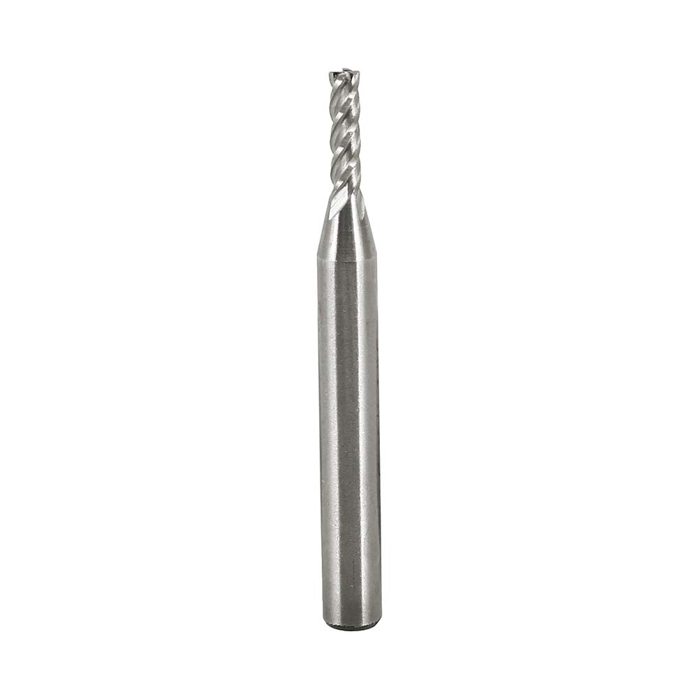 10 Fraises En Bout HSS 4 Cannelures QWORK - Diamètres 2-12mm Pour CNC, Aluminium, Bois