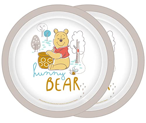 Van Well Winnie Pooh Hunny Bear Lot de 2 assiettes 21,5 cm