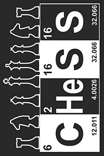 Schach Scorebook: Trainingstagebuch für dein Schachtraining und deine Turnierspiele ♦ Führe Protokoll, notiere jeden Zug und deine Ergebnisse ♦ über ... Chess Periodensystem weiß (German Edition)