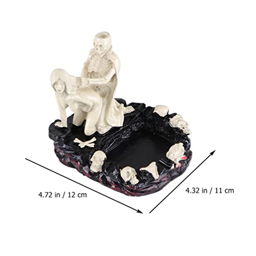 Beavorty C115196RWRVEP Ashtray Smoking Ash Tray Stylish Ash Tray Smoker Cool Stuff For Your Room Smoking Supplies Skeleton Design Ornament Desktop Adornment Halloween Decoration Home Decor thumb #1