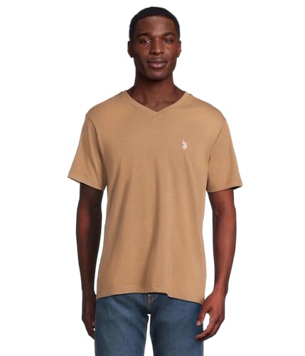 Image of U.S. Polo Assn. Men's Solid V‑Neck T-Shirt