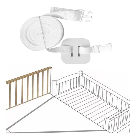 Idota Kit Colecho Universal Cuna 8 M Correa para Cuna de Bebé, Correas de Muebles para Cuna, Fijación de Cuna Auxiliar