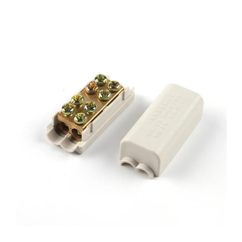 Quick Wire Connector T-Type High Power Terminal Block 60A/400V 1-6mm2 Cable Splitter 100A/1000V 2.5-10mm2 Junction Box BIANMTSW(ZK1310,10PCS)