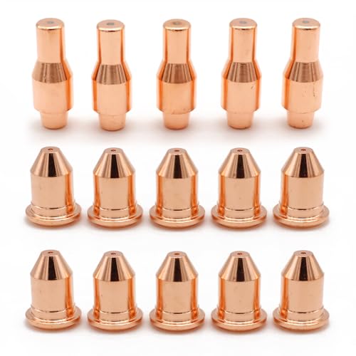 Vaphy 5pcs 56576 Electrode 10pcs 56811 Nozzle Tip 45A Fit Harbor Freight Titanium 45 Cutter IPT-45 Plasma Cutting torch