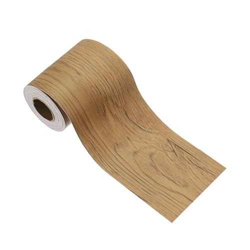 Image of PATIKIL Wood Grain Tape 2 inch x 32 ft, Self-Adhesive Wood Texture Repair Tape Realistic Wooden Effect Patch for Furniture Cabinets Floor Walls, Yellow Teak