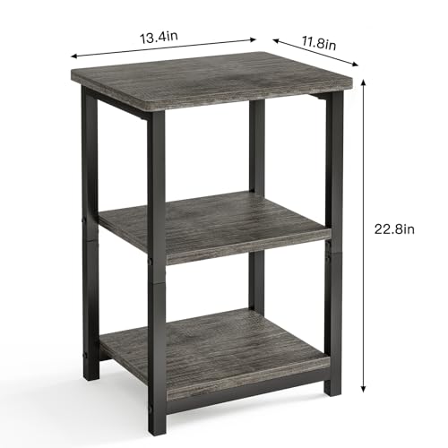 Fixwal FIXWAL7041111204 Side Table 3-Tier Small End Table, Sofa Table Nightstand For Living Room thumb #2