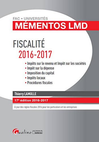 Fiscalité 2016-2017: À JOUR DES RÈGLES FISCALES