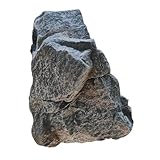 Leefasy Artificial Faux Landscape Rock, Decorative Stone, Grey Realistic Sandston,Multipurpose Garden Decoration Yard Ornament,Realistic Natural Texture, 33x23x23cm