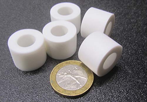 Polypropylene Spacer, Unthreaded.750 OD x .380 ID x .500 Length, 10 Pcs.