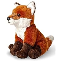 Uni-Toys - Red Fox, Sitting - 21 cm (Height) - Plush Fox - Plush Toy, Cuddly Toy